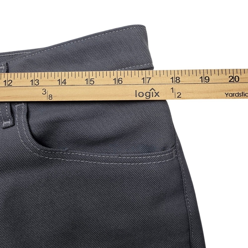 Levis 517 Sta-Prest Bootcut Trousers Mens W36 L30 Grey Polyester 517-0703 - Picture 6 of 11